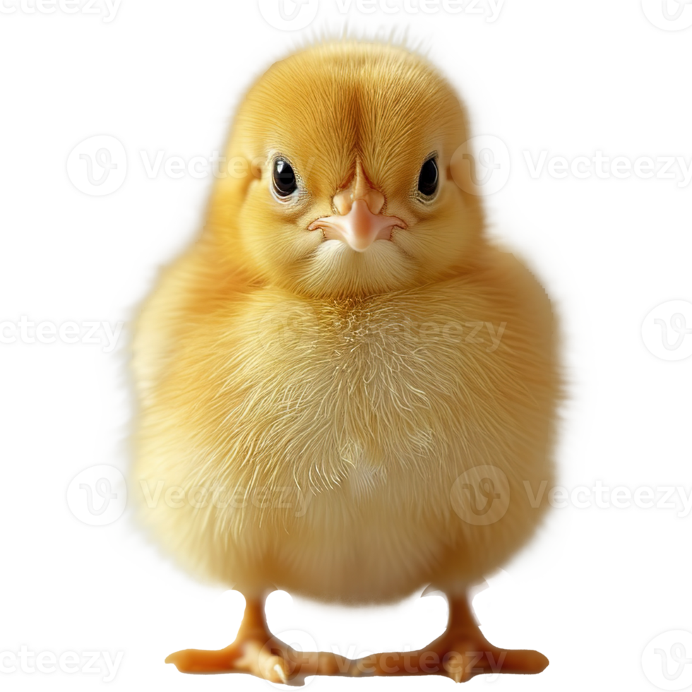 AI generated Cute little chicken isolated on transparent background png
