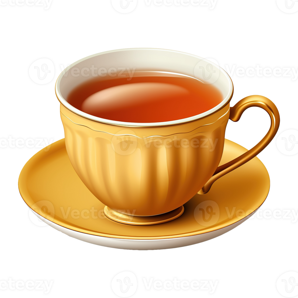 AI generated Tea cup isolated on transparent background png