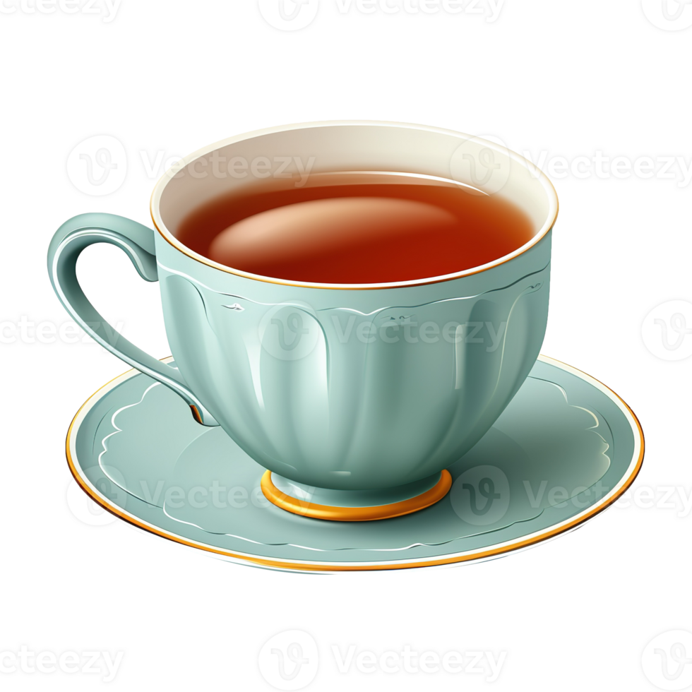 AI generated Tea cup isolated on transparent background png