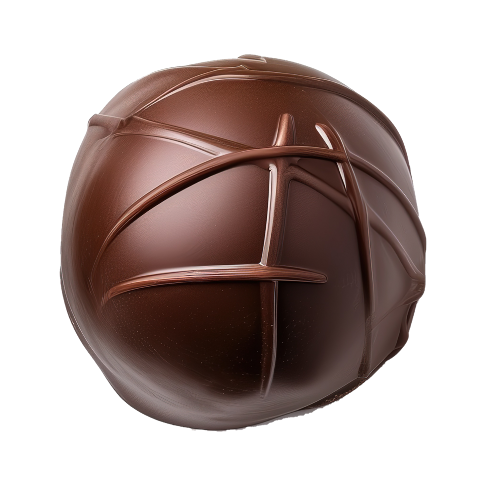 AI generated Round chocolate candy isolated on transparent background png