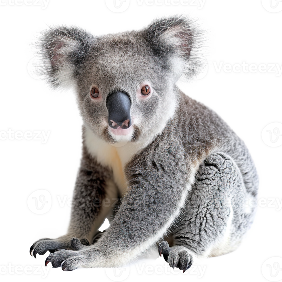 AI generated Cute koala isolated on transparent background png