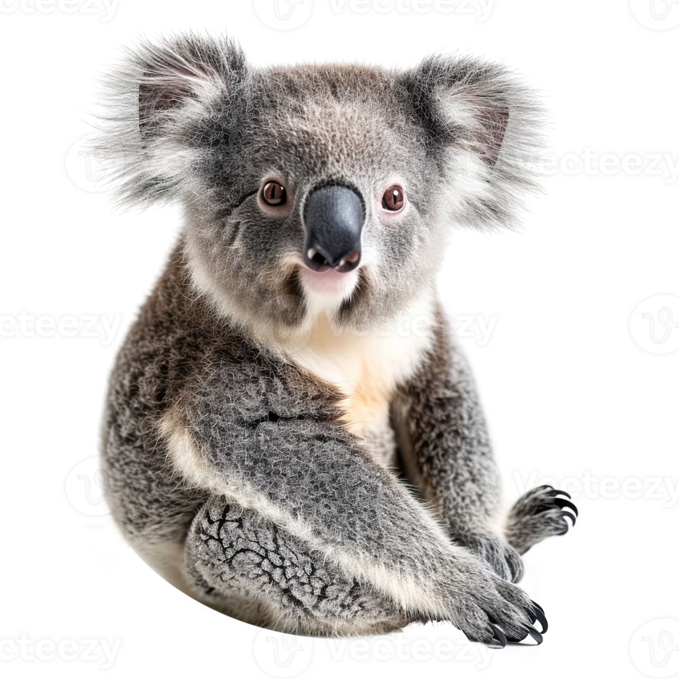 AI generated Cute koala isolated on transparent background png