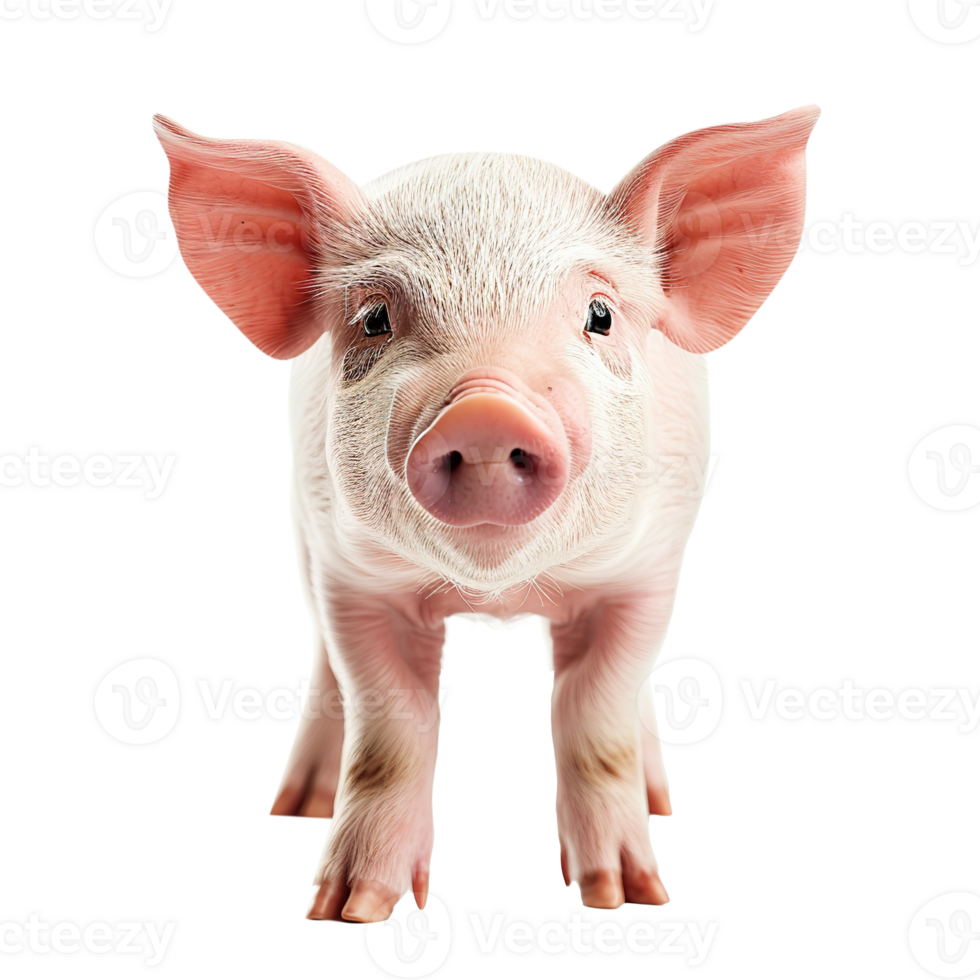 AI generated Pig isolated on transparent background png