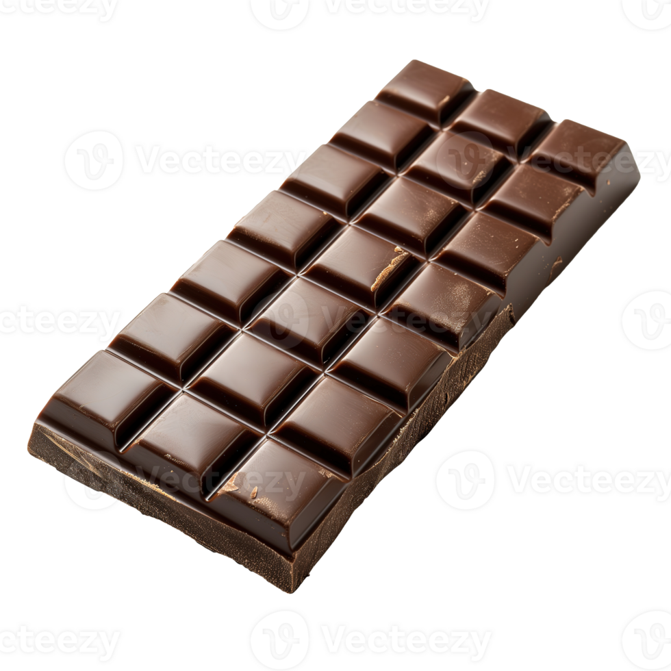 AI generated Chocolate bar isolated on transparent background png