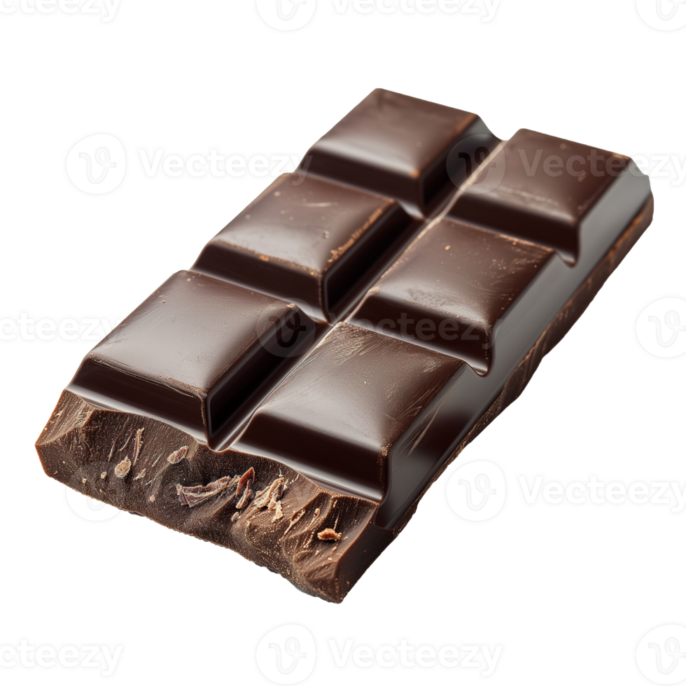 AI generated Chocolate bar isolated on transparent background png