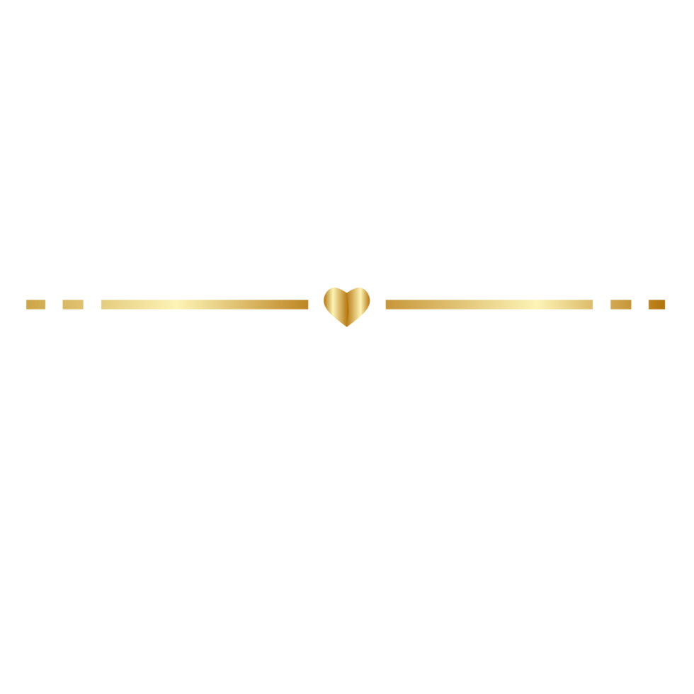Aesthetic golden line png