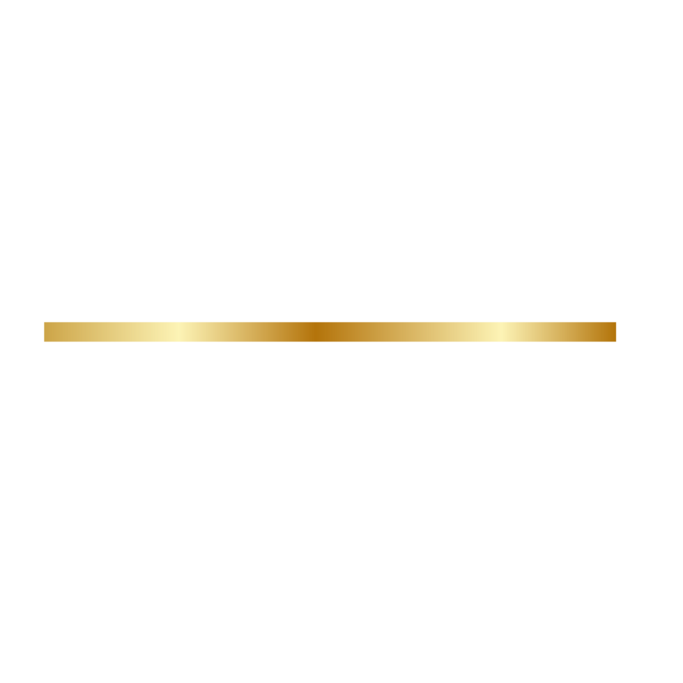 Aesthetic golden line png