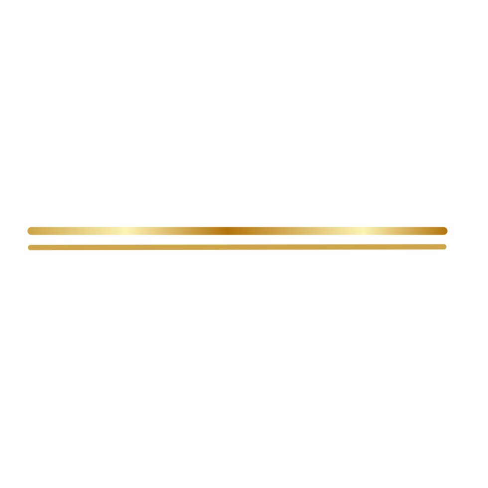 Aesthetic golden line png