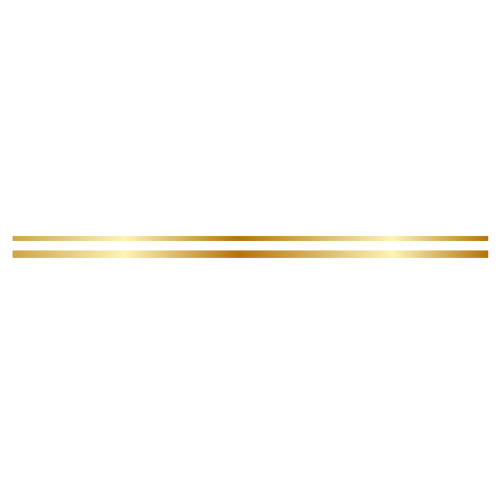 Aesthetic golden line png