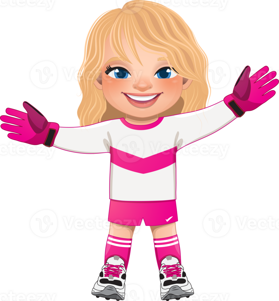 Goalkeeper Soccer player girl international uniform png