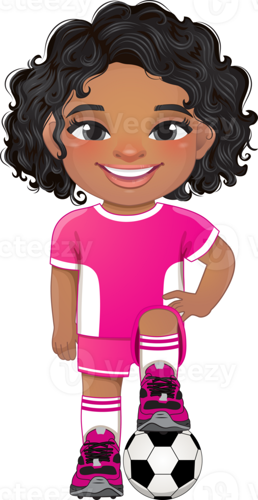 Soccer player girl international uniform png