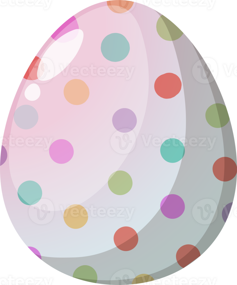 Happy Easter Day with Easter egg in Spring holiday png