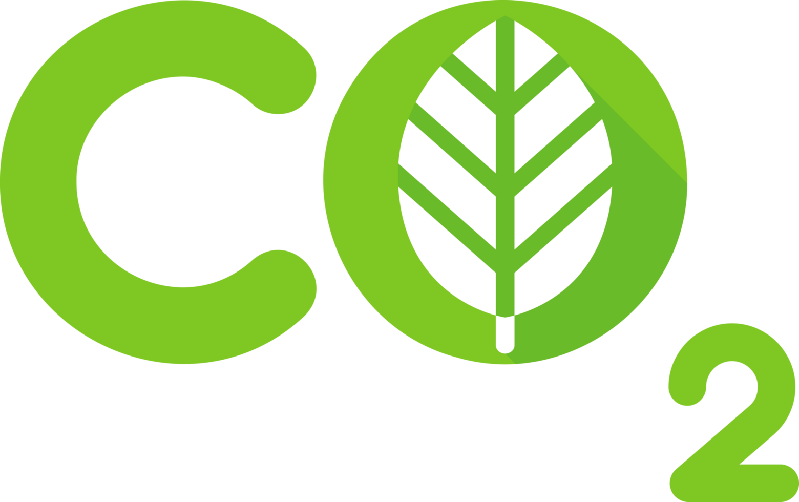 co2 groen blad logo icoon png