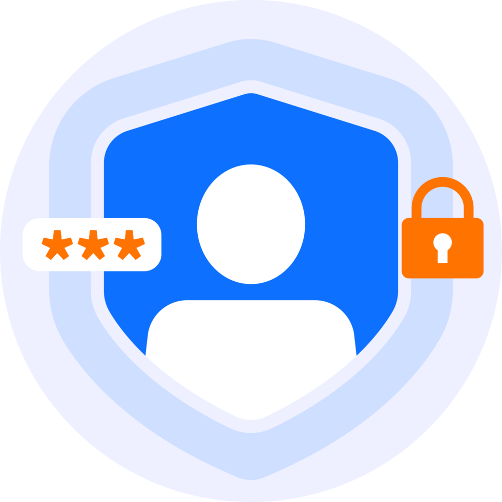 user protection modern icon illustration png