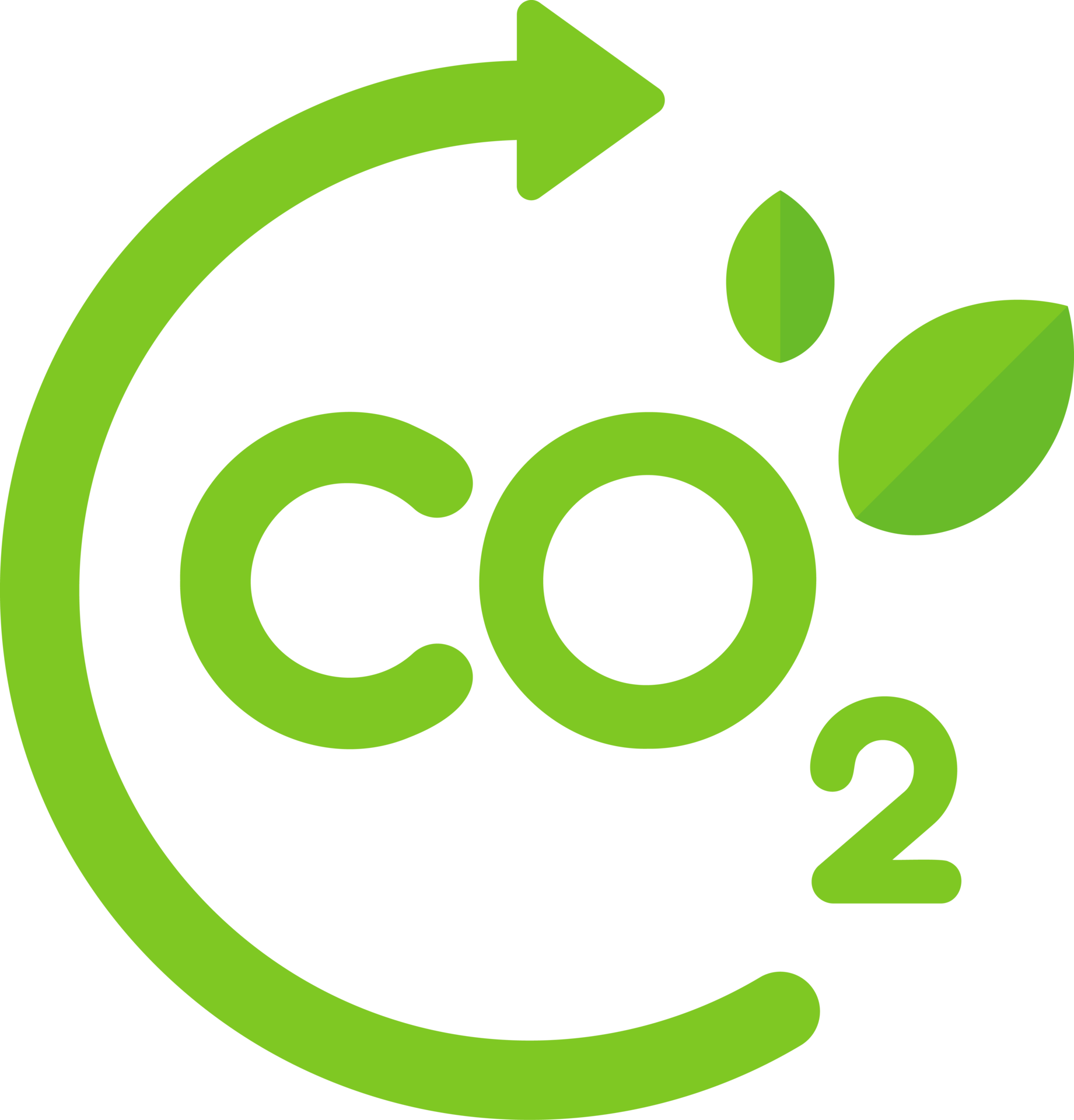 Co2 Emission Reduction Green Leaf logo icon 41290226 PNG
