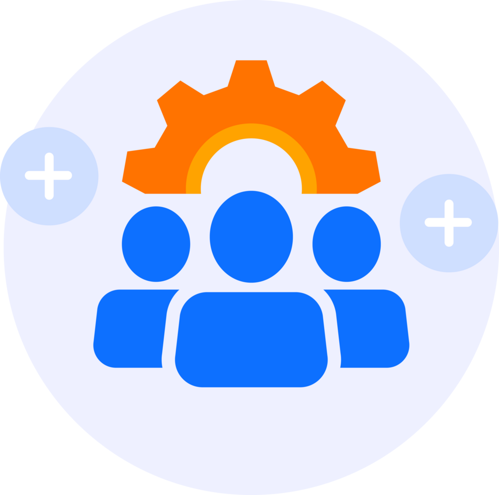 teamwork modern icon illustration png