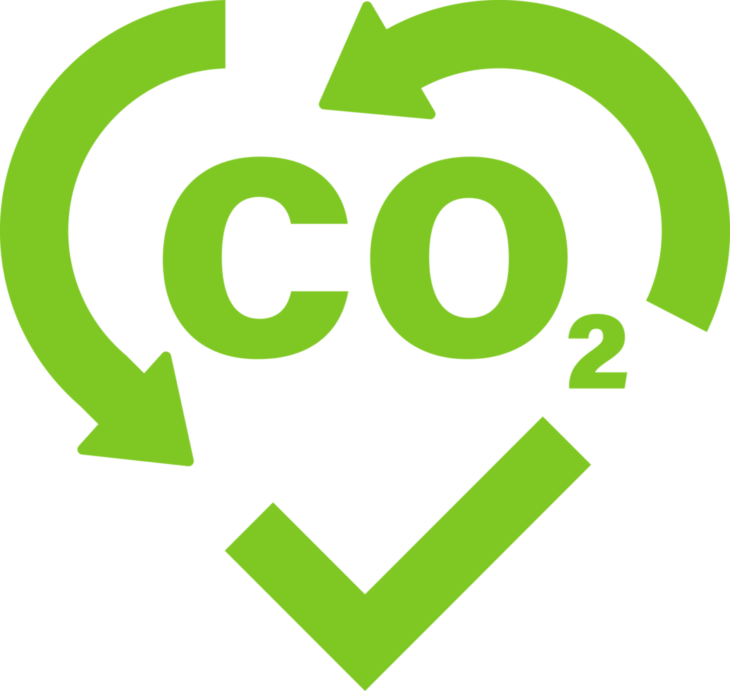 recycling co2 logo icoon koolstof circulatie balans png