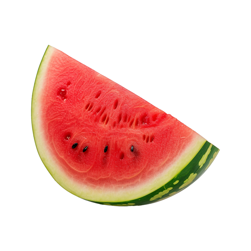 AI generated Watermelon sliced isolated on transparent background png