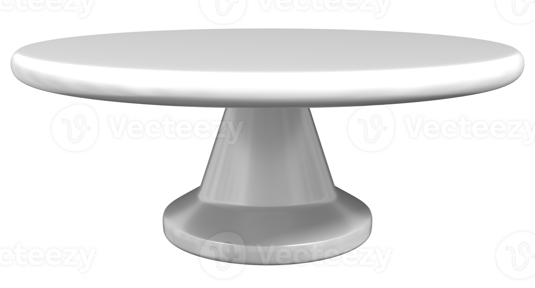 porcellana torta In piedi. moderno torta In piedi. vuoto torta In piedi. dolce Schermo podio. 3d rendere illustrazione png