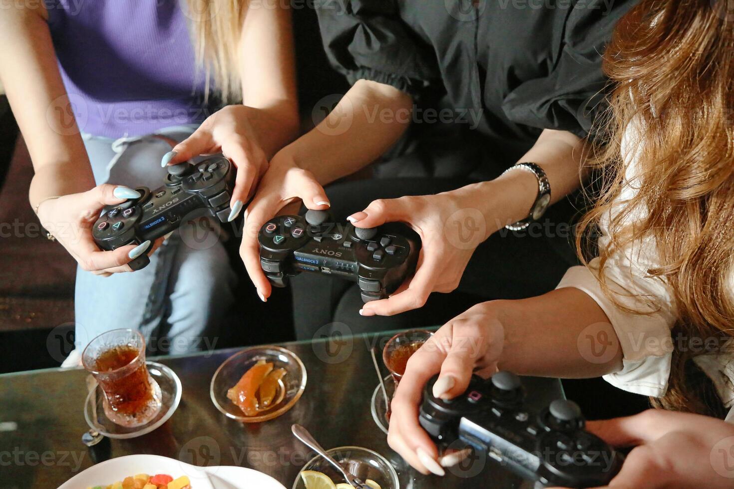 Group of People Engaged in Video Game Competition photo