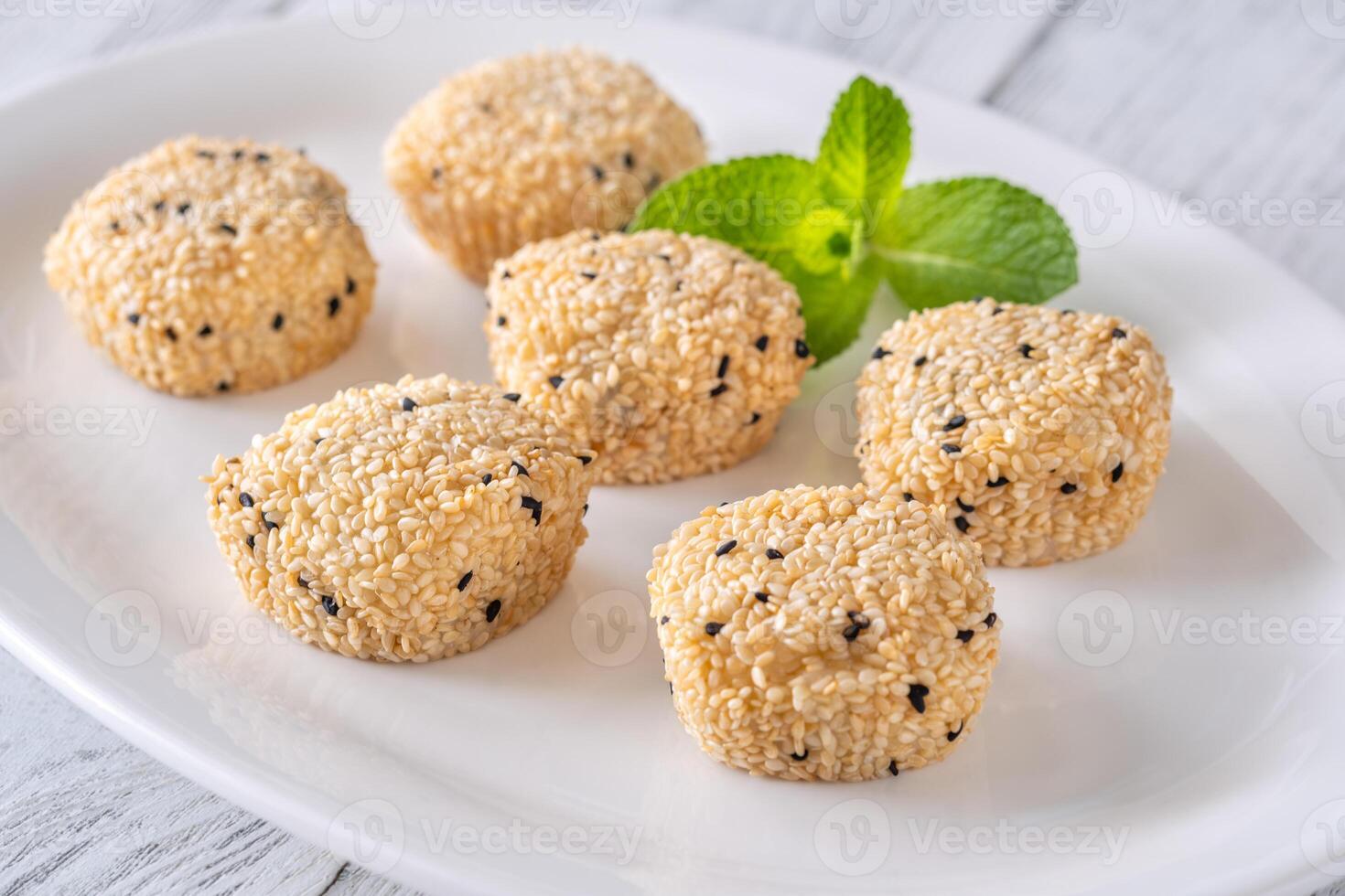 Portion of mochi photo