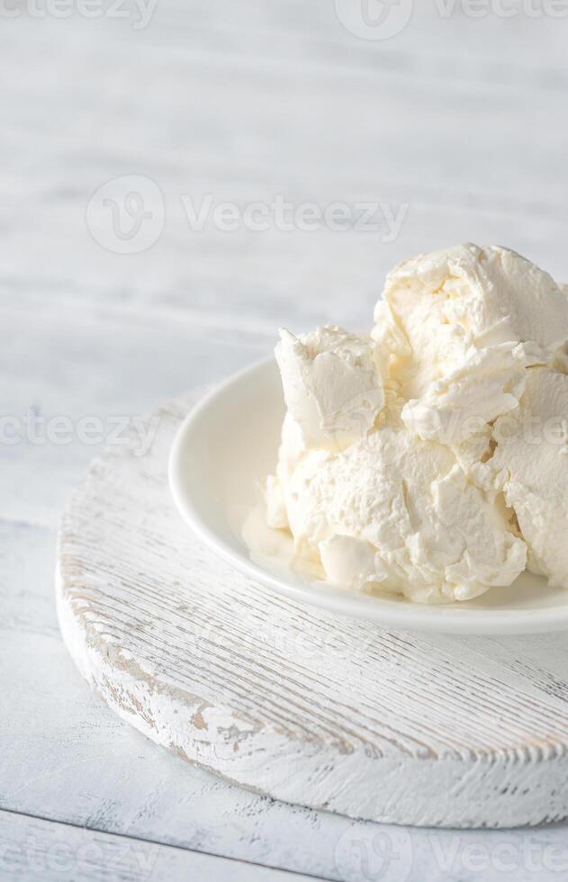 Mascarpone - Italian cream cheese photo