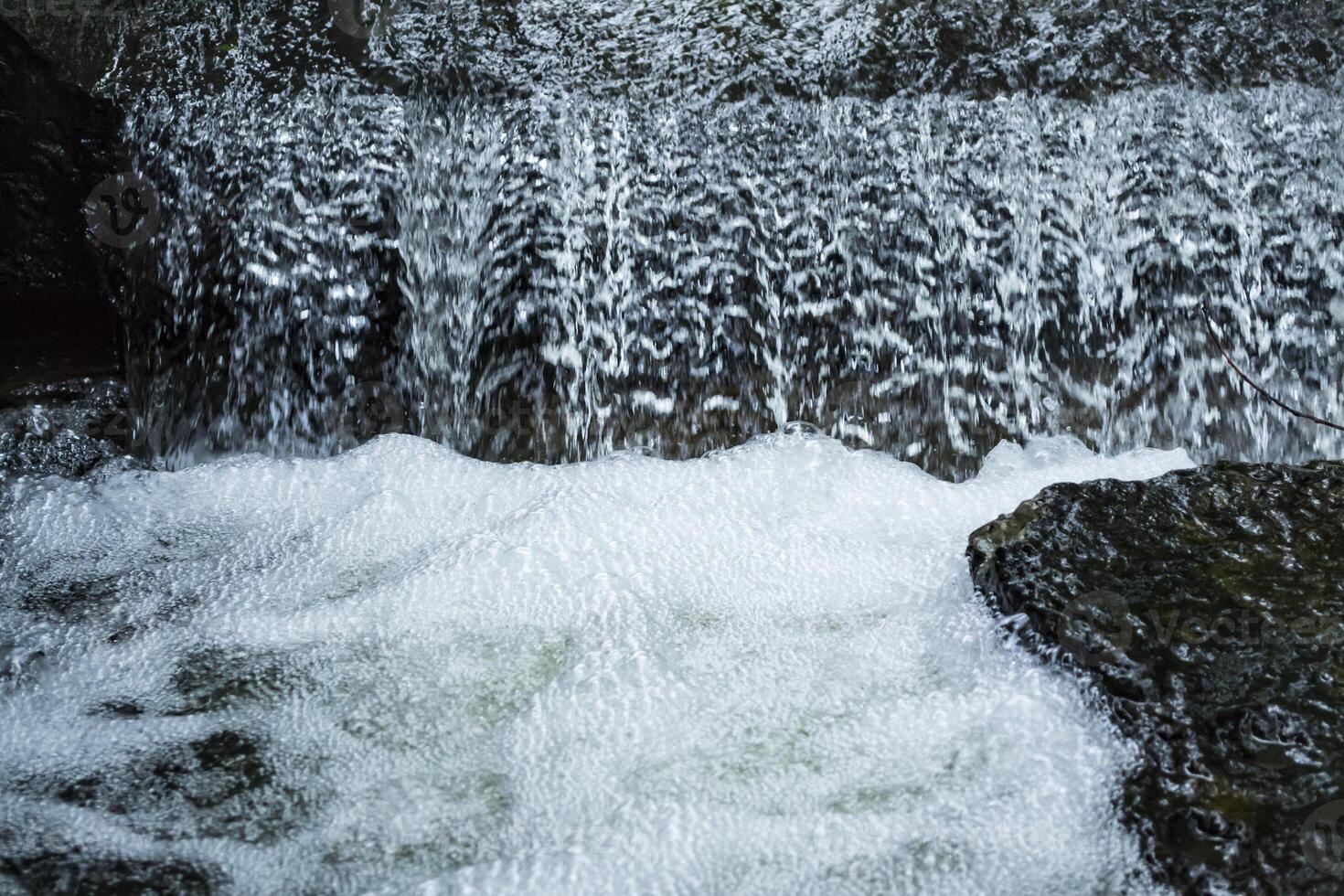 The stream of water. Water texture. photo