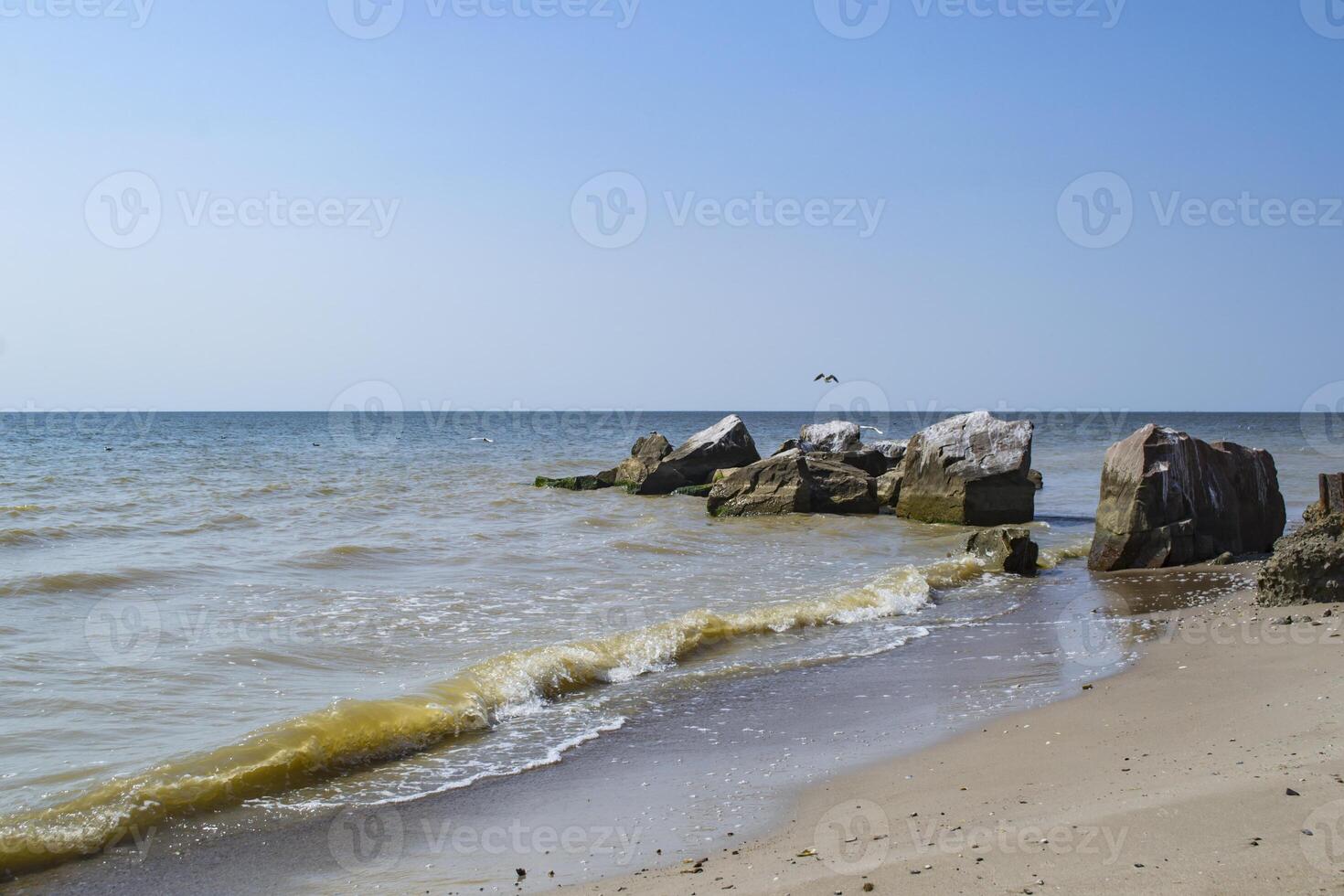 Beautiful seascape background. photo