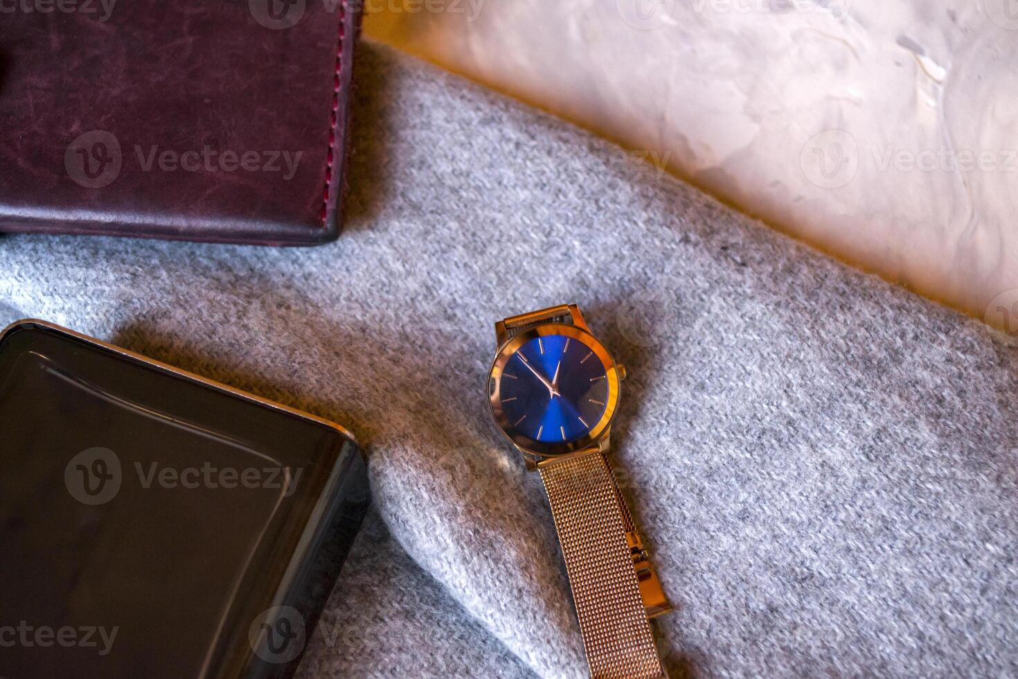 Female wrist watch, close up. photo