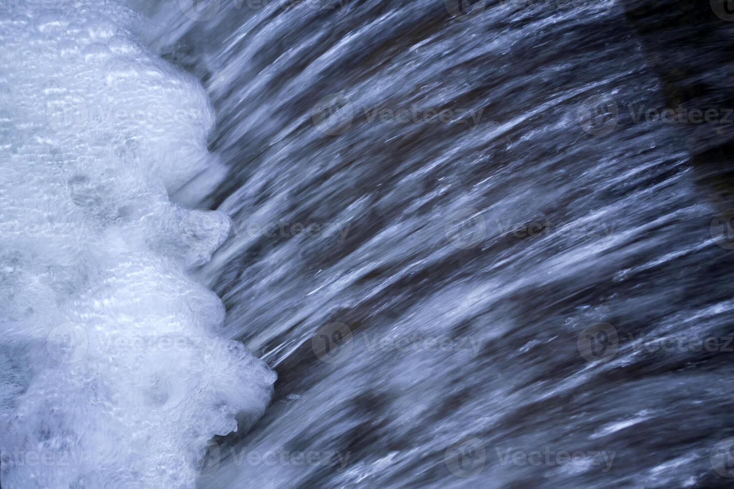 The stream of water. Water texture. photo