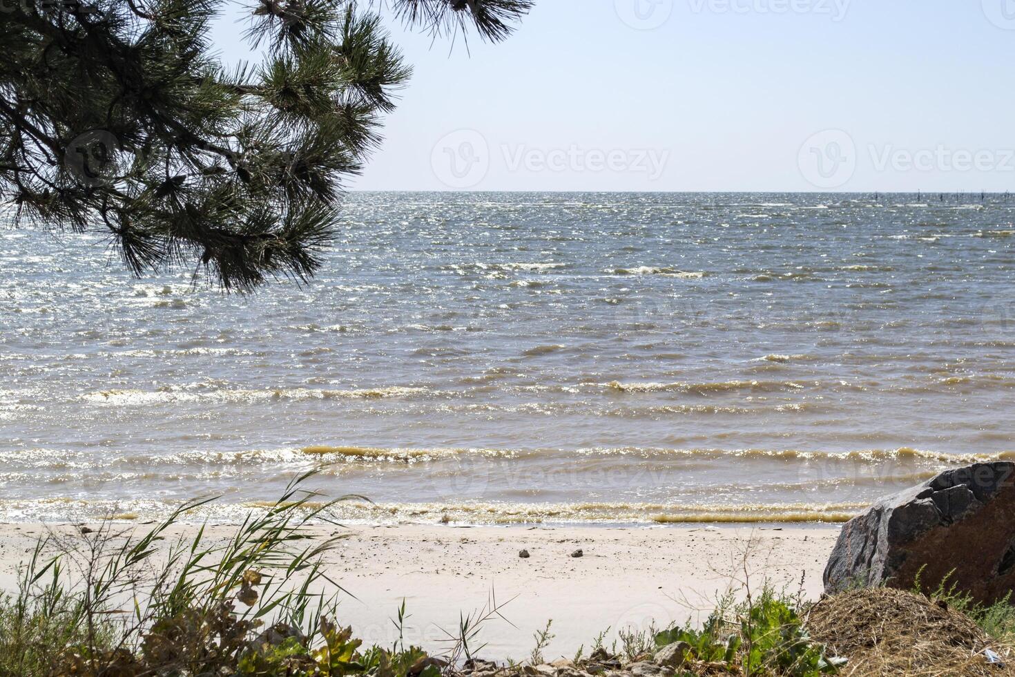 Beautiful seascape background. photo