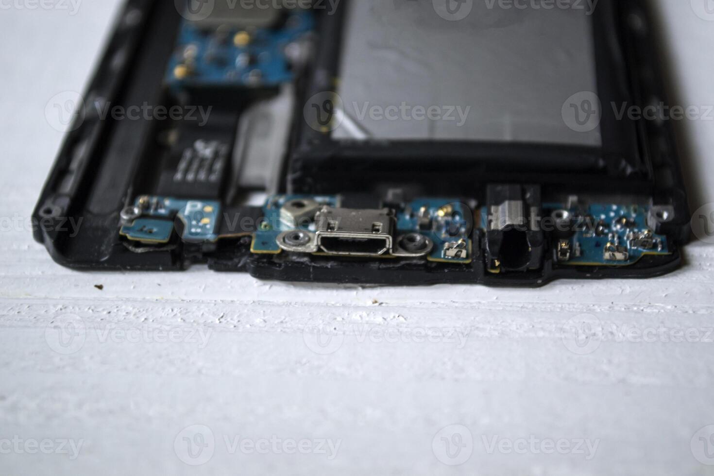 Phone motherboard. Service repair. photo