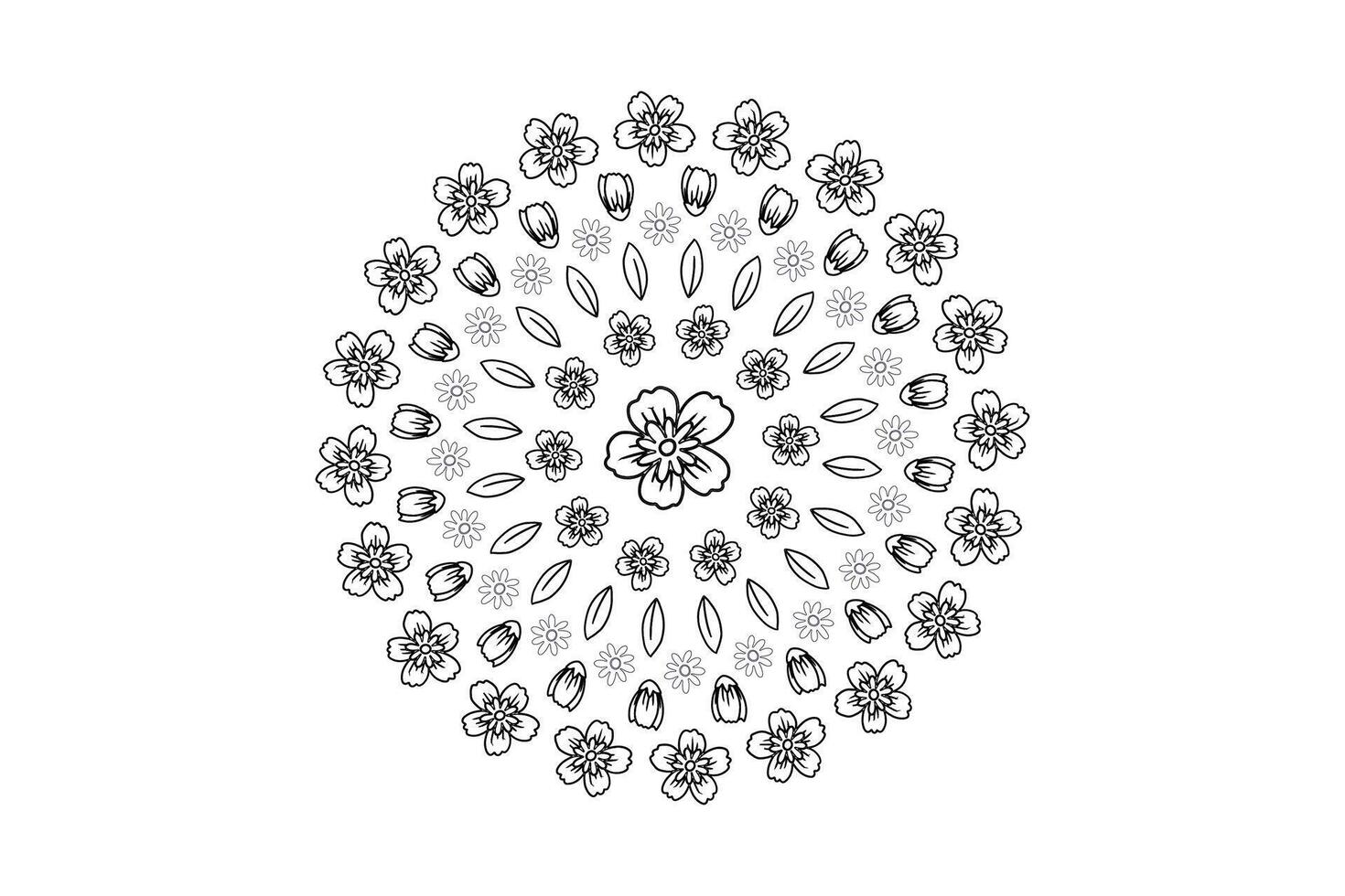 plantilla de diseño de mandala vector