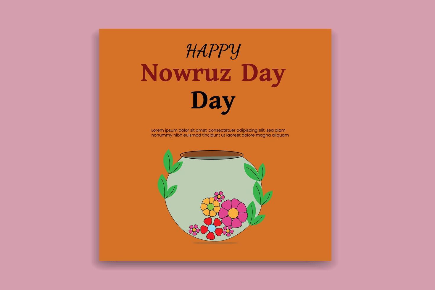 happy nowruz day banner design. vector