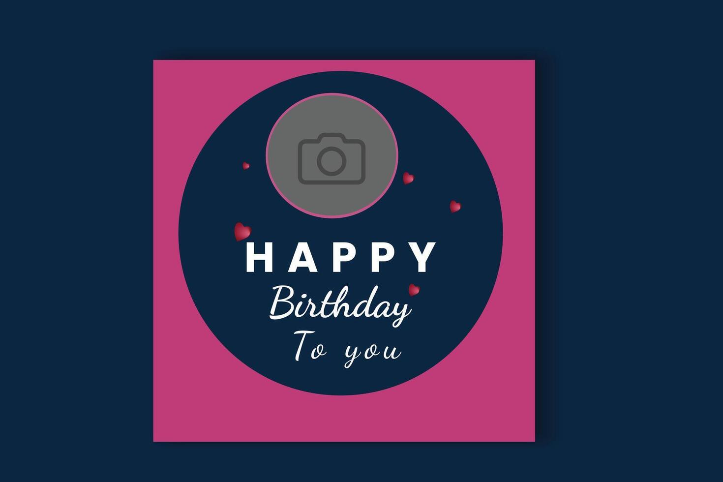 birthday banner design. vector