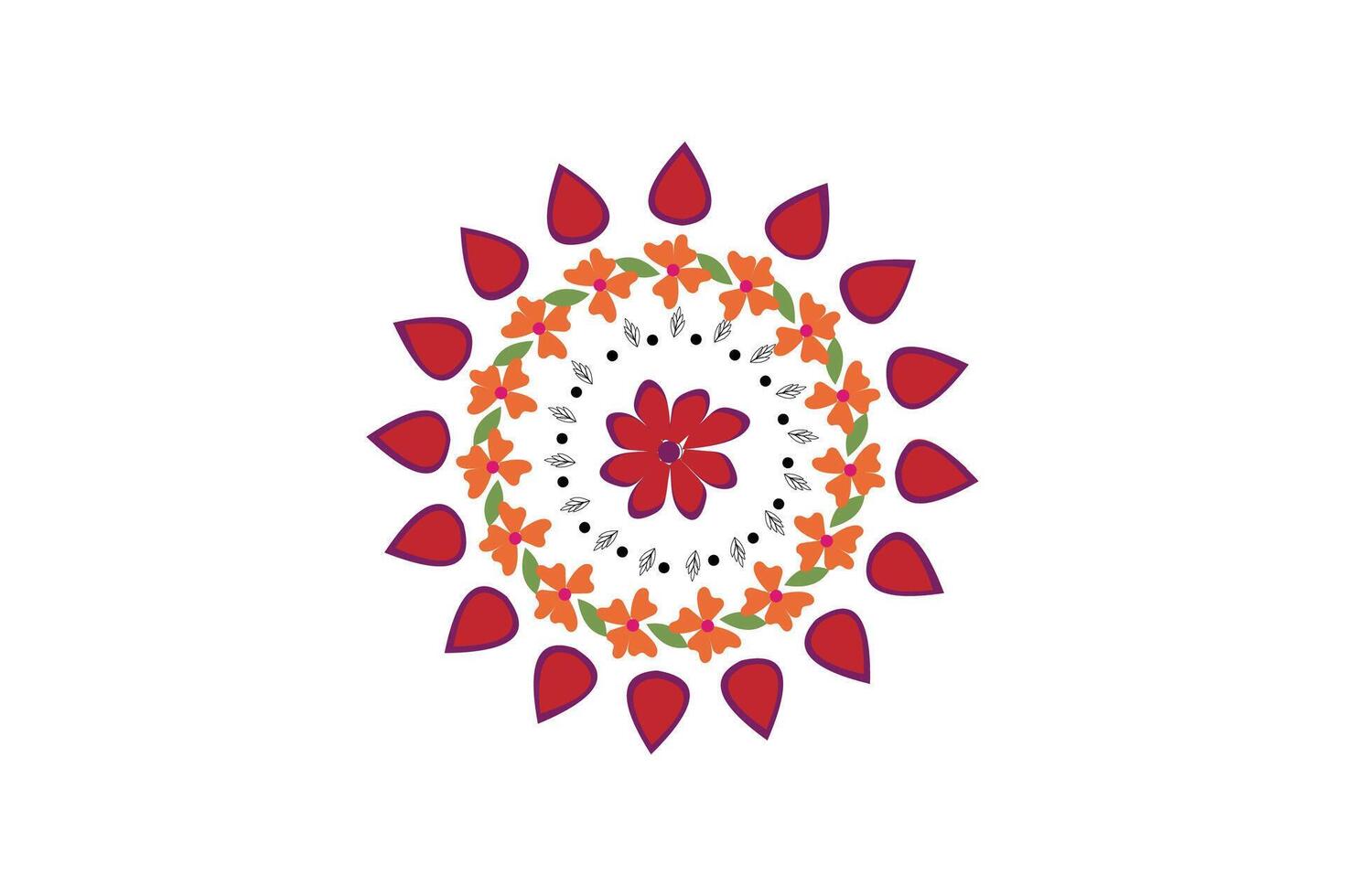 plantilla de diseño de mandala vector