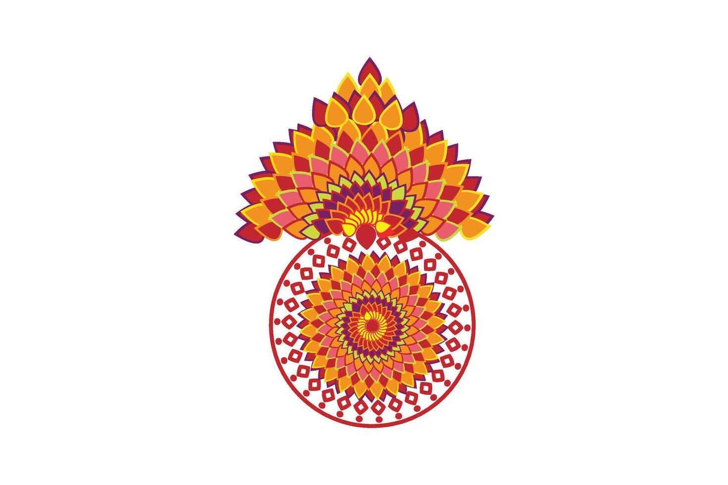 mandala design template vector