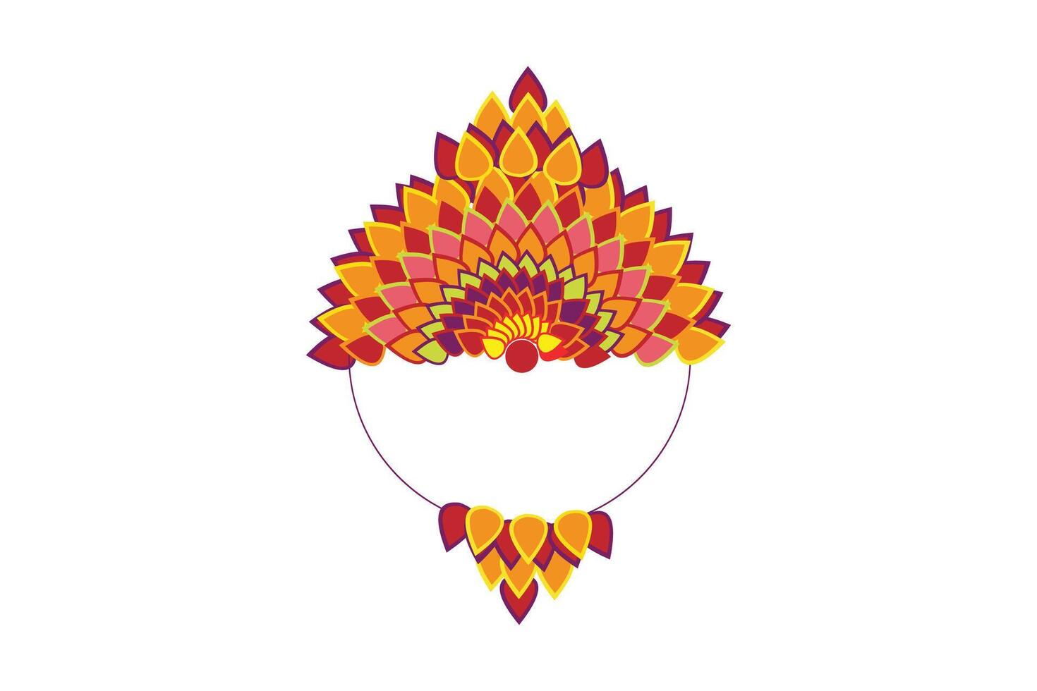 mandala design template vector