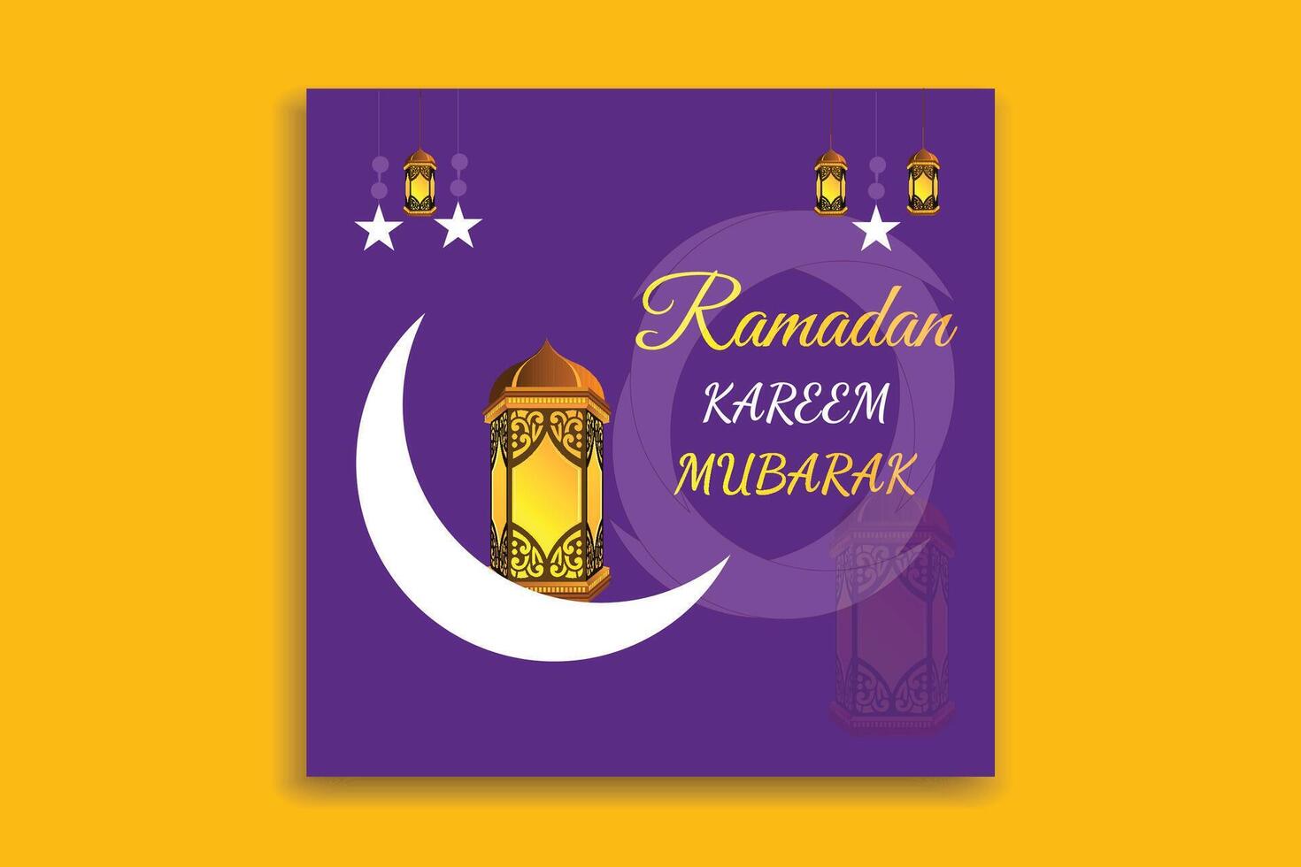 Ramadán kareem bandera diseño vector