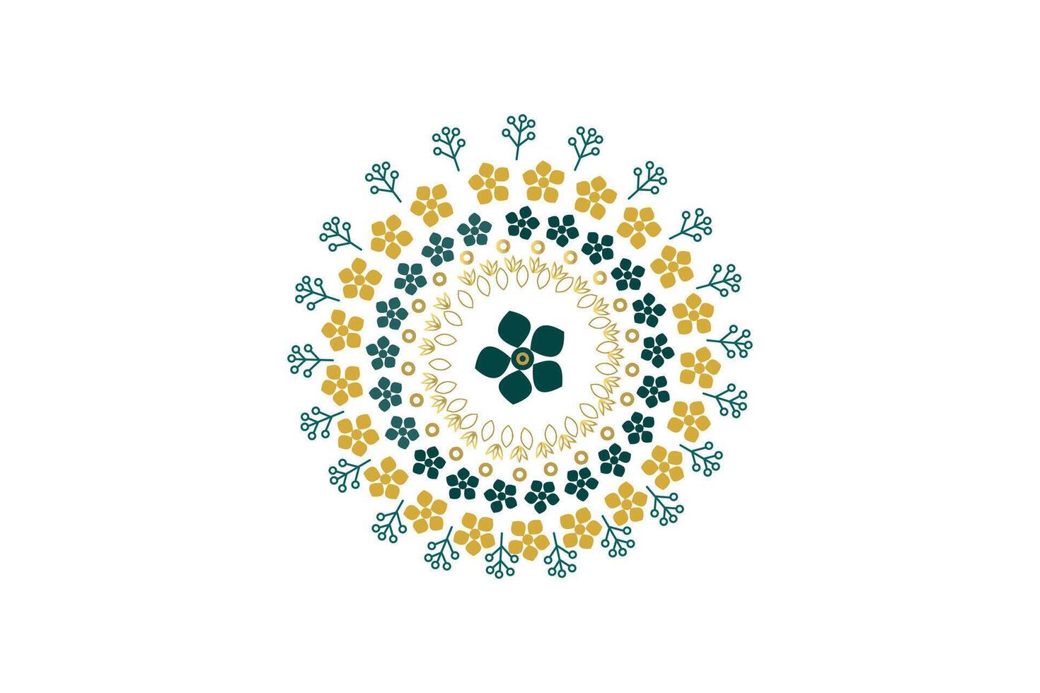 plantilla de diseño de mandala vector