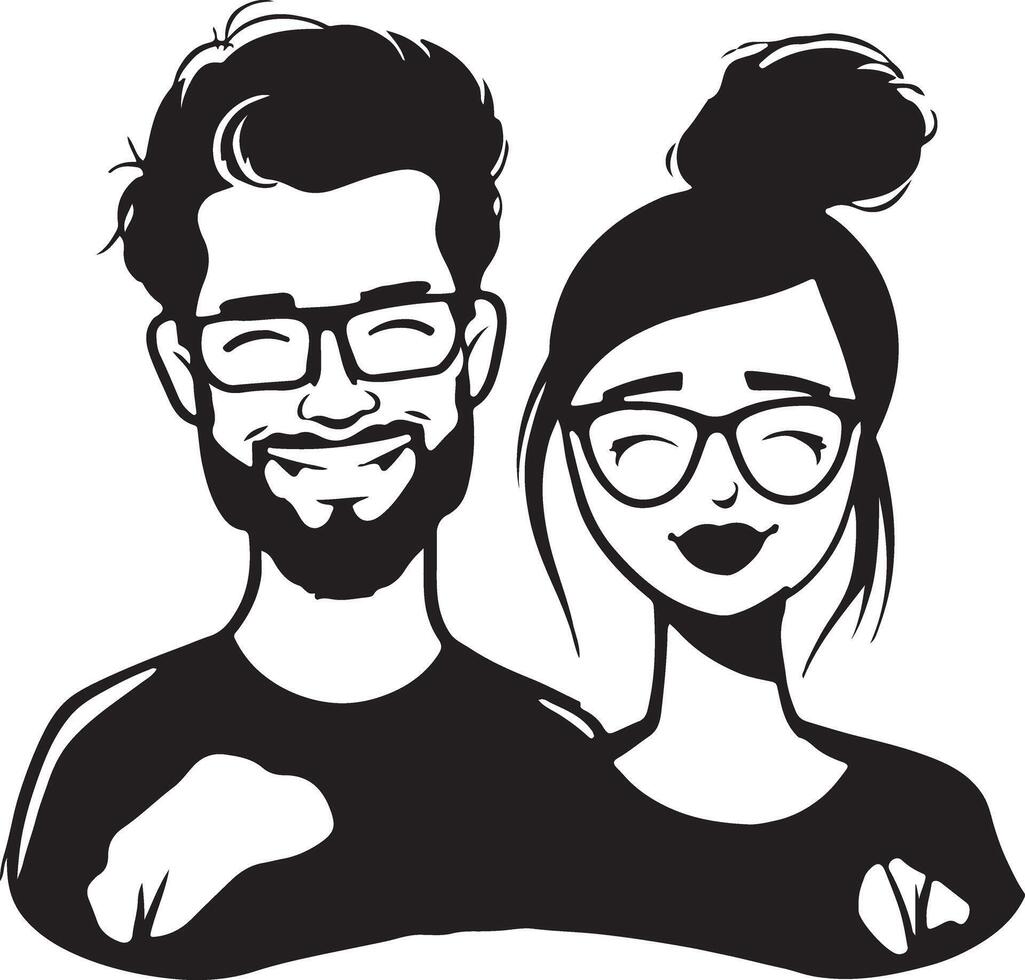 Couple vector logo