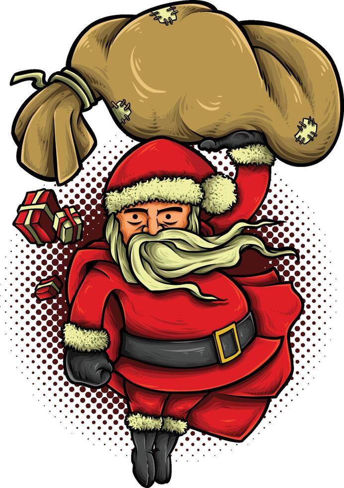 Super Santa ART vector