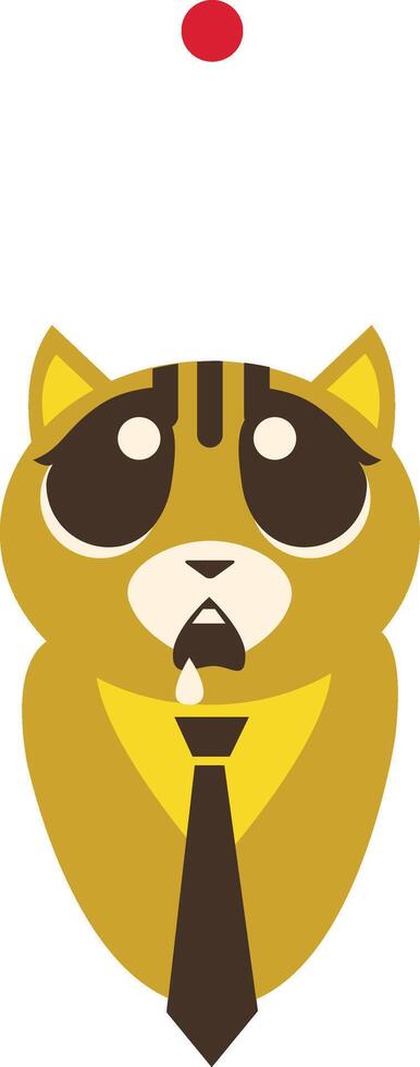 oro gato Arte vector