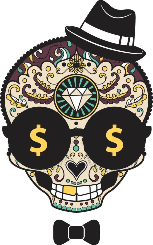 vector sugar skull