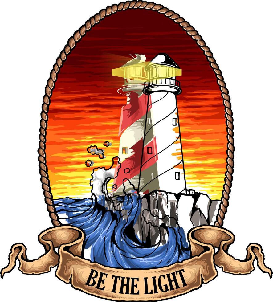 light house art vector