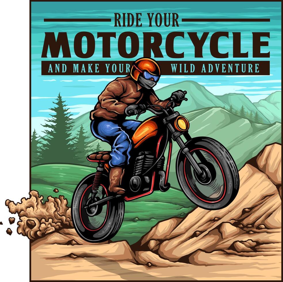 Mountain Ride art vector