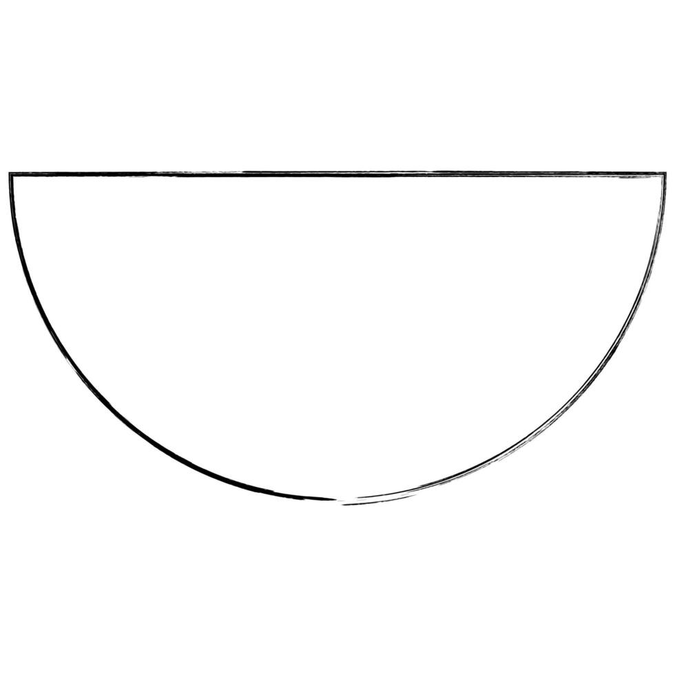 Semicircle doodle geometric figure design drawing photo