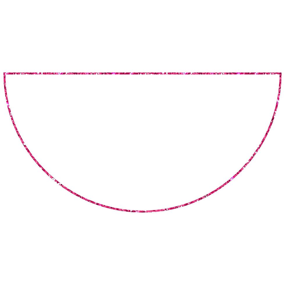 Semicircle pink geometric figure design illustration photo