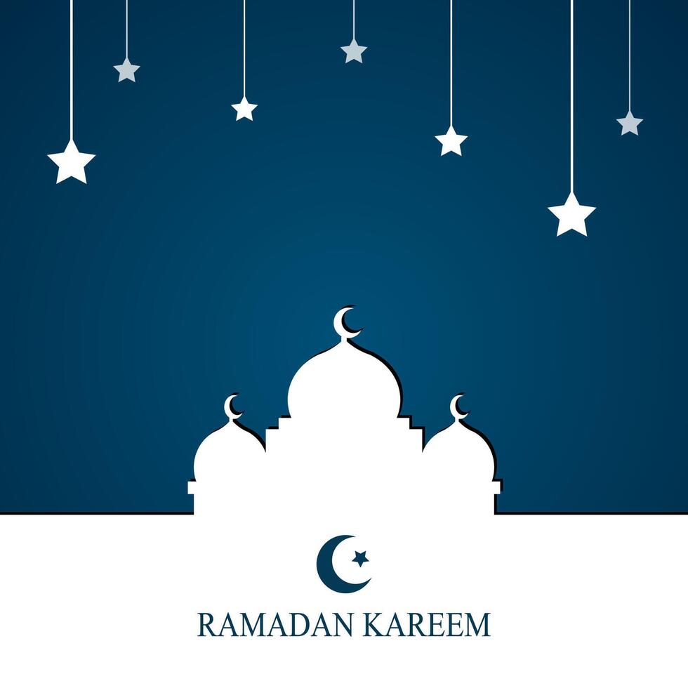 ramadan Social media post template design , elegant square cover with arabian ornament vector