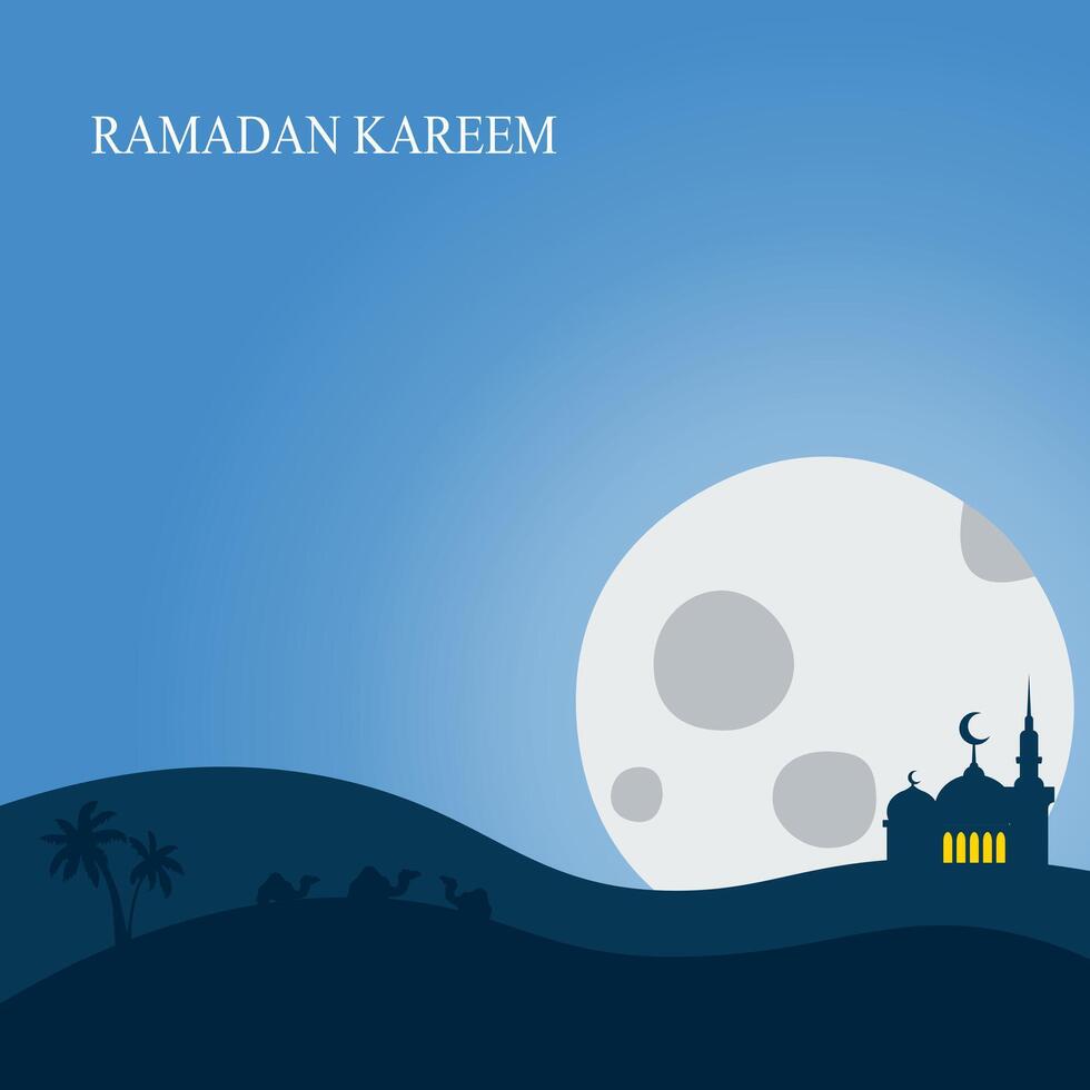 ramadan Social media post template design , elegant square cover with arabian ornament vector